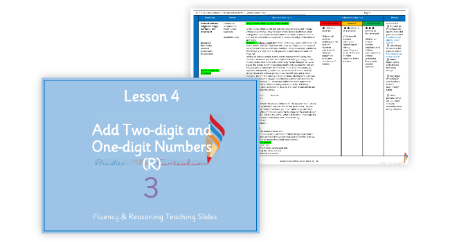 Add two-digit and one-digit numbers