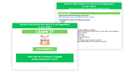 How can we construct a simple series electrical circuit?