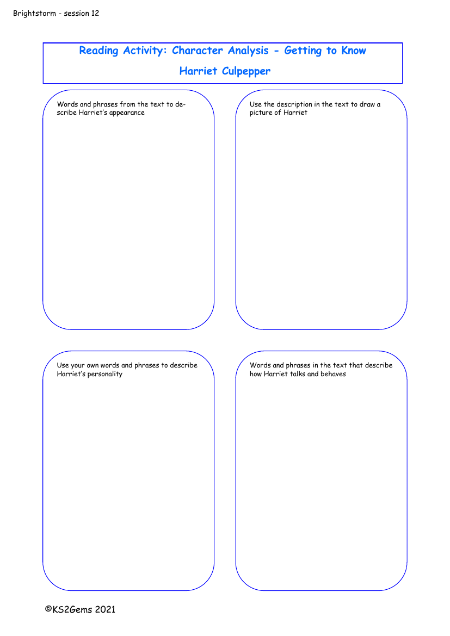 2. Character Analysis Harriet Culpepper