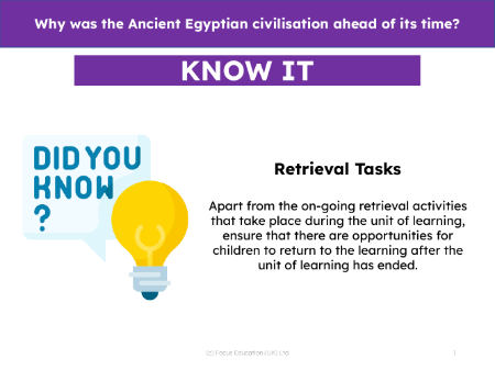 Know it! - Ancient Egypt - 3rd Grade