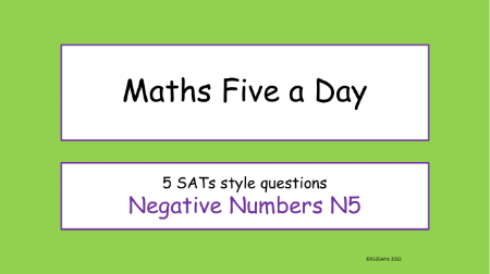 Number - Negative numbers