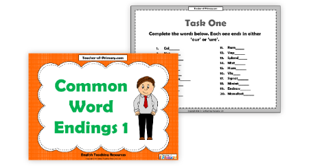 Common Word Endings