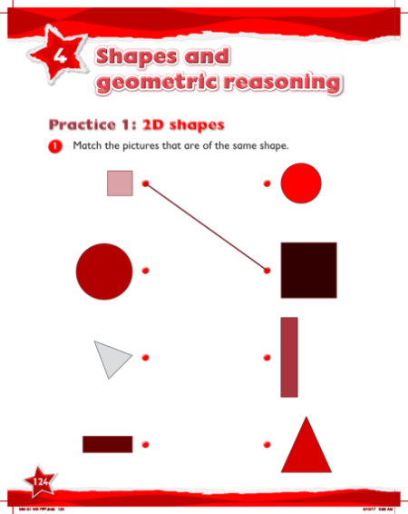 Max Maths, Year 1, Work Book, 2D shapes