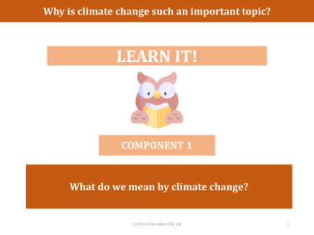 What do we mean by climate change? - presentation