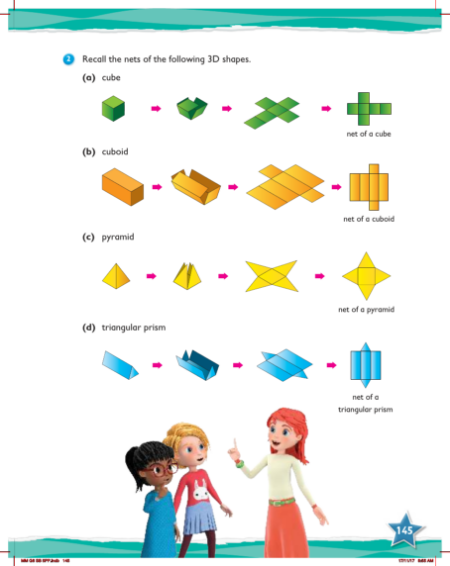 Max Maths, Year 6, Learn together, Review of 3D shapes (2)