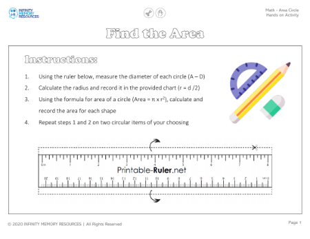 Area Circle - Hands On Activity