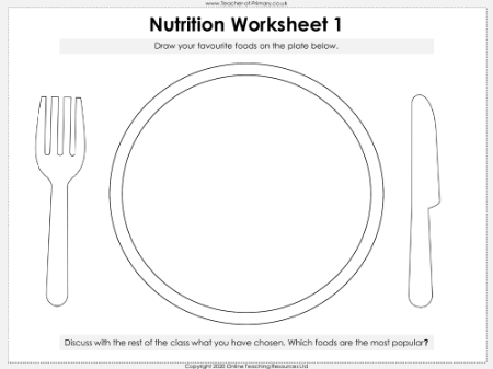 Nutrition - Worksheet