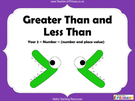 Greater Than and Less Than - PowerPoint