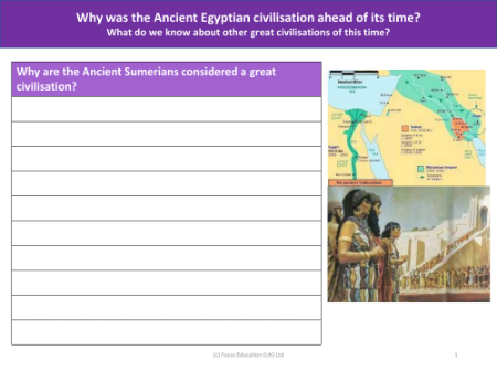 Why were the Ancient Sumer considered a great civilisation? - Writing task