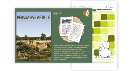 Write A Persuasive Article With An Environmental Theme (9-14 years)