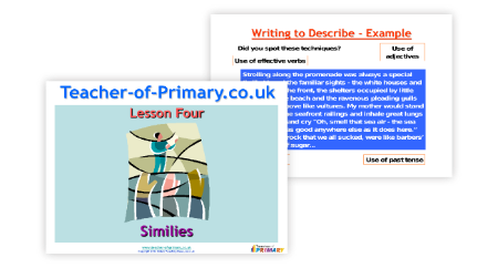 Descriptive Writing - Lesson 4 - Similes