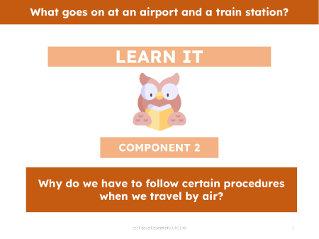 Why do we have to follow certain procedures when we travel by air? - Presentation