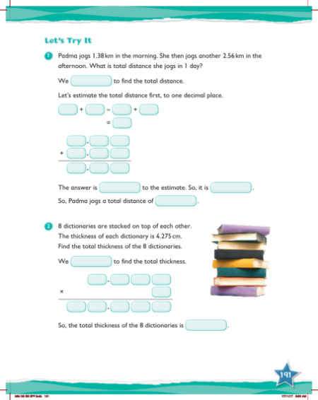 Max Maths, Year 6, Try it, Word problems (1)