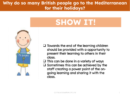 Show it! Group presentation - Europe - 3rd Grade