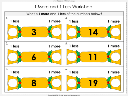 Christmas Crackers - Worksheet