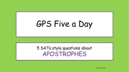 Apostrophes SATs Style Questions