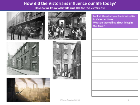 What was it like living in the Victorian times? - Worksheet