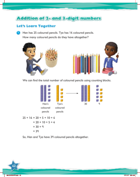 Max Maths, Year 6, Learn together, Addition of 2- and 3-digit numbers (1)