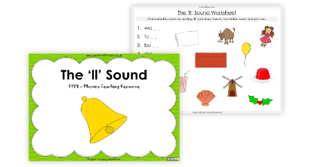 The 'll' Sound - Phonics Teaching Resource Withs
