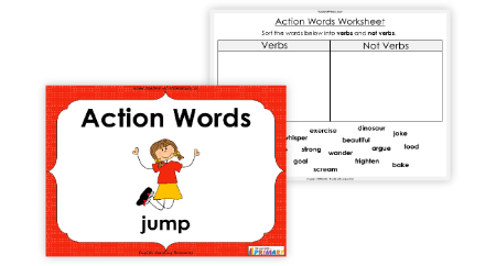 Action Words  - Verbs