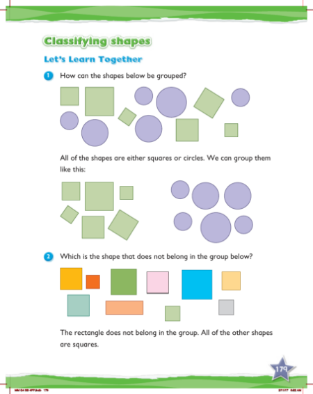 Max Maths, Year 4, Learn together, Classifying shapes (1)