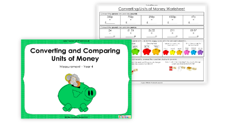 Converting and Comparing Units of Money