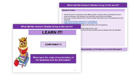 What were the main characteristics of the Spartans and the Athenians?