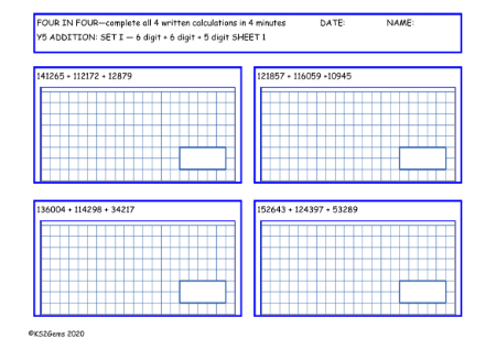 Addition Set I - 6d + 6d + 5d