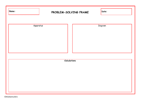 Problem solving frame