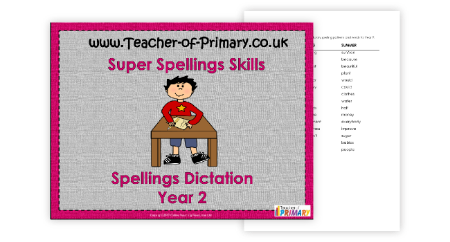 Spellings Dictation Year 2