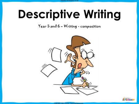 Descriptive Writing - PowerPoint