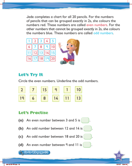 Practice, Odd and even numbers
