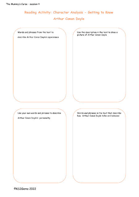 2. Character Analysis Arthur Conan Doyle