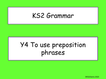 Preposition Phrases Presentation