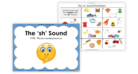 The 'sh' Sound - Phonics PowerPoint Lesson withs