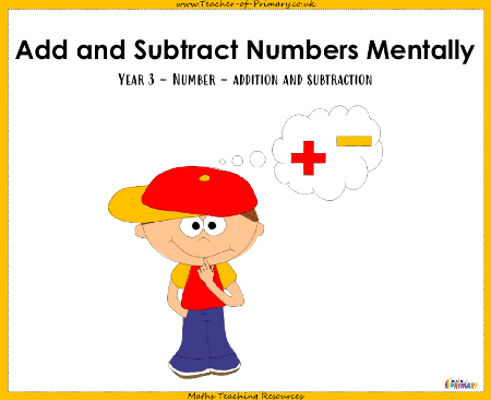 Add and Subtract Numbers Mentally - PowerPoint