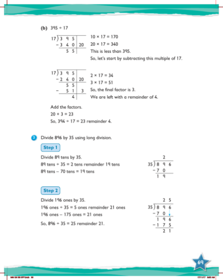 Max Maths, Year 6, Learn together, Dividing 3-digit numbers by 2-digit numbers (4)