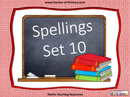 Spellings - Set 10 PowerPoint