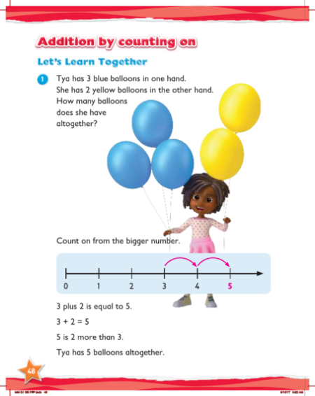 Learn together, Addition by counting on