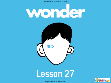 Wonder Lesson 27: November - PowerPoint