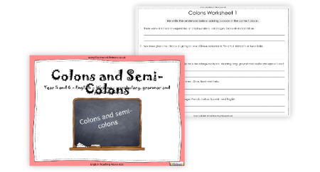 Colons and Semi-Colons