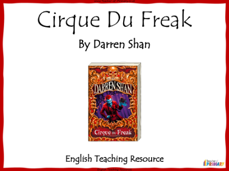 Cirque Du Freak - Lesson 1 - Infer and Deduce PowerPoint