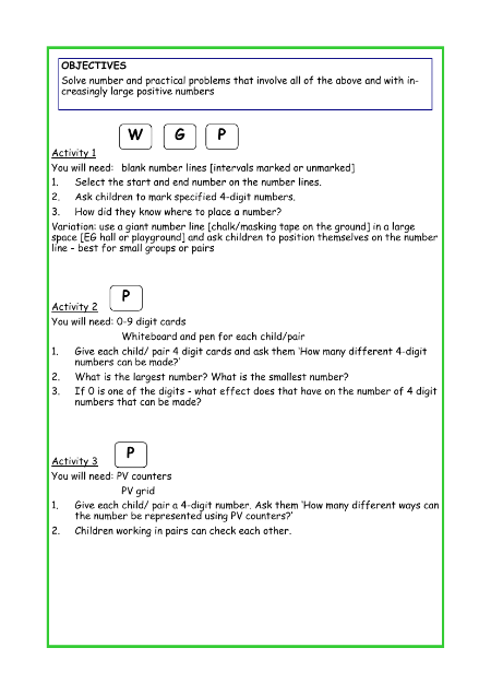 Solving problems with four-digit numbers worksheet
