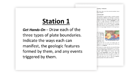 Tectonic Plates - 7 Engaging Lab Stations