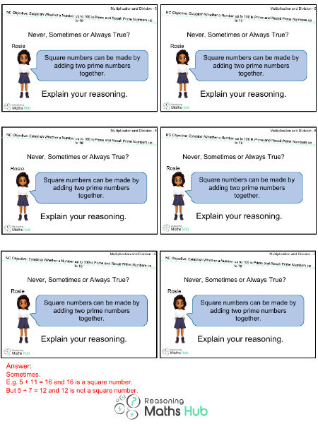 Prime numbers - Reasoning