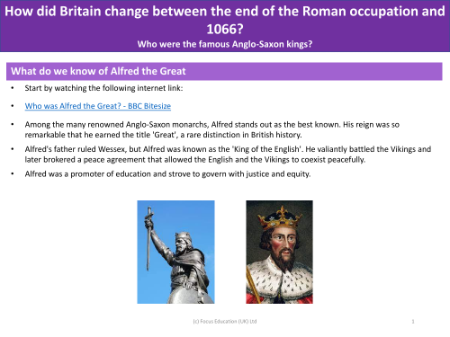 Alfred the Great - Info pack