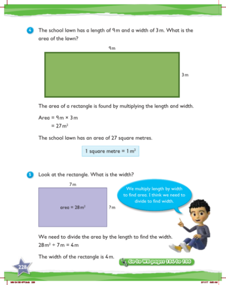 Max Maths, Year 4, Learn together, Area (4)