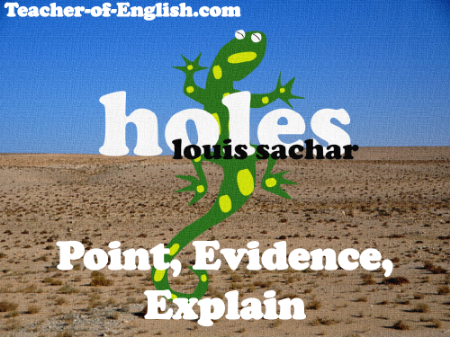 Holes Lesson 7: Point, Evidence, Explain - PowerPoint