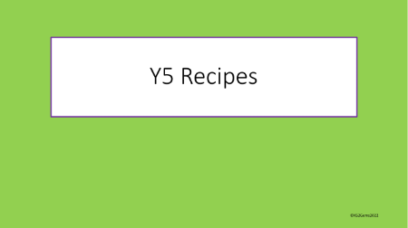 Recipes