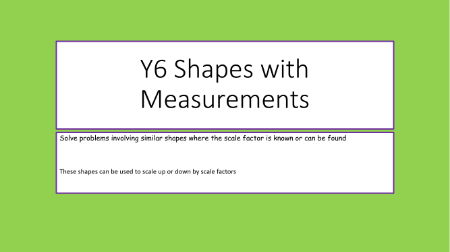 Shapes with measurements